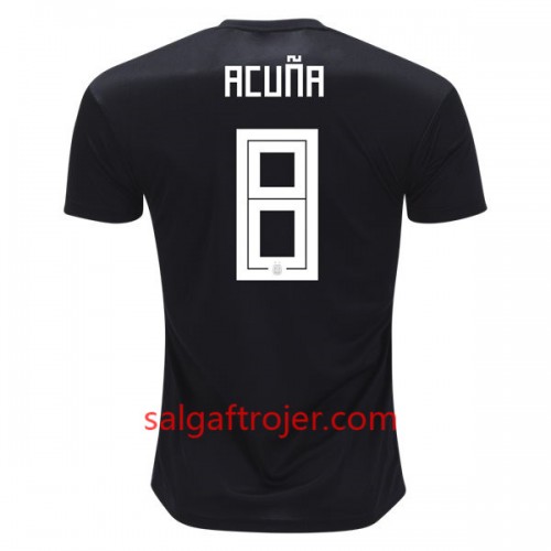 Argentina Fodboldtrøjer Acuna 8 Udebanesæt VM 2018 Argentina Fodboldtrøjer Acuna 8 Udebanesæt VM 2018